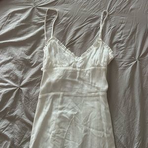 Aritzia White Tie Dress